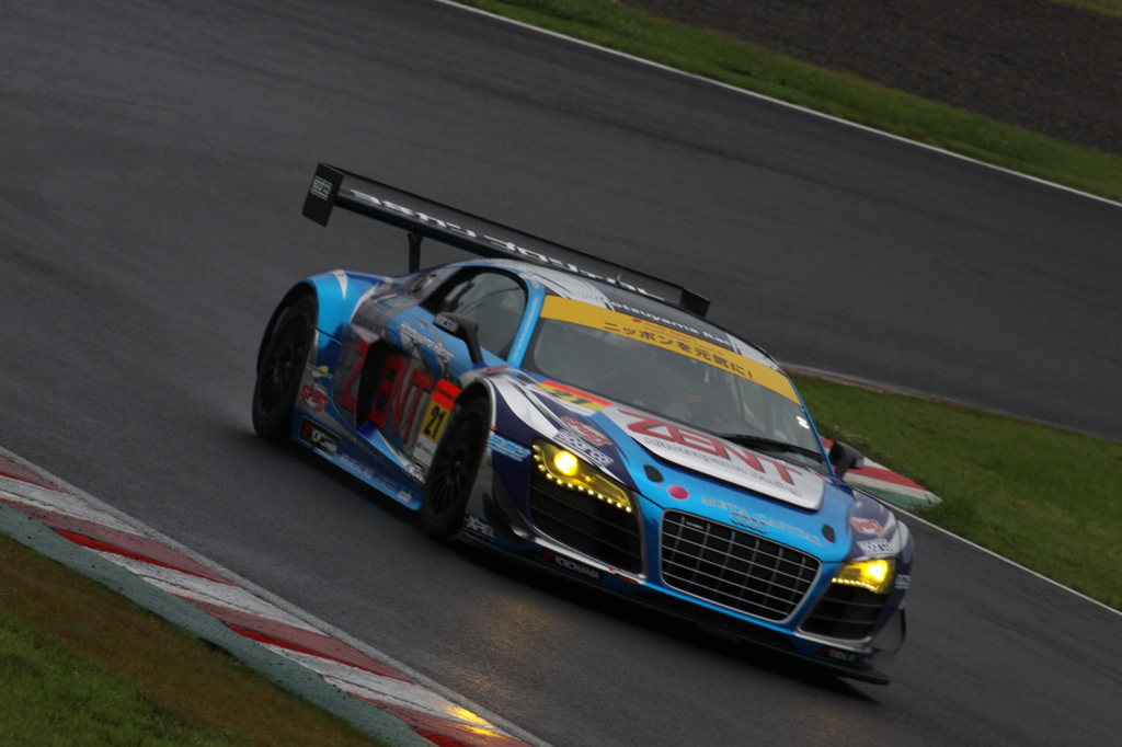 ＧＴテストｉｎＳＵＺＵＫＡ2012.7.21 ZENT Audi R8　ヘアピン