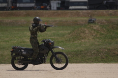 陸上自衛隊　大久保駐屯地 偵察用オートバイ