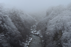 厳冬の渓谷