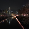 夜桜と大岡川とランドマークタワー