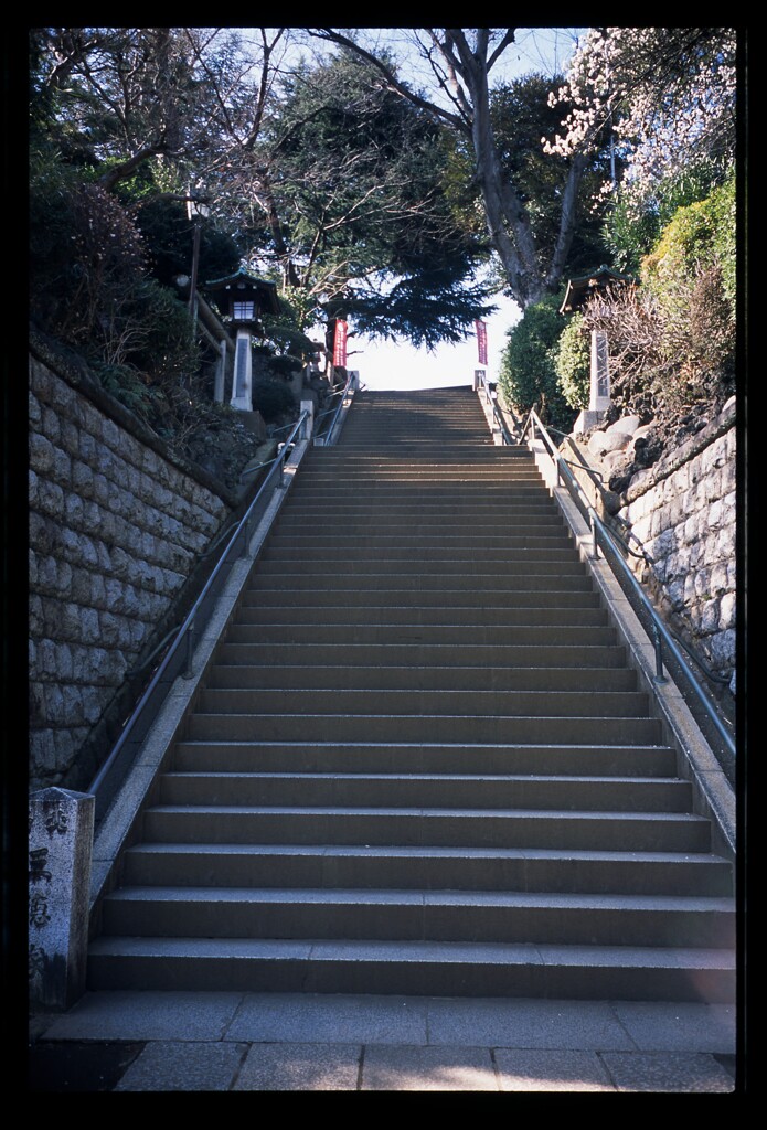 神社の階段