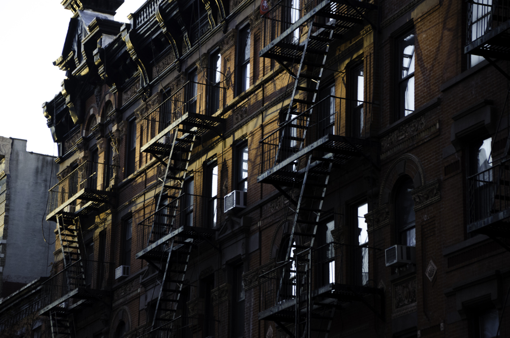 stairs in the morning