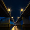 Bridge to cross Lake Biwa