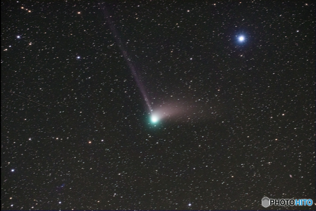 カタリナ彗星　4枚コンポジット
