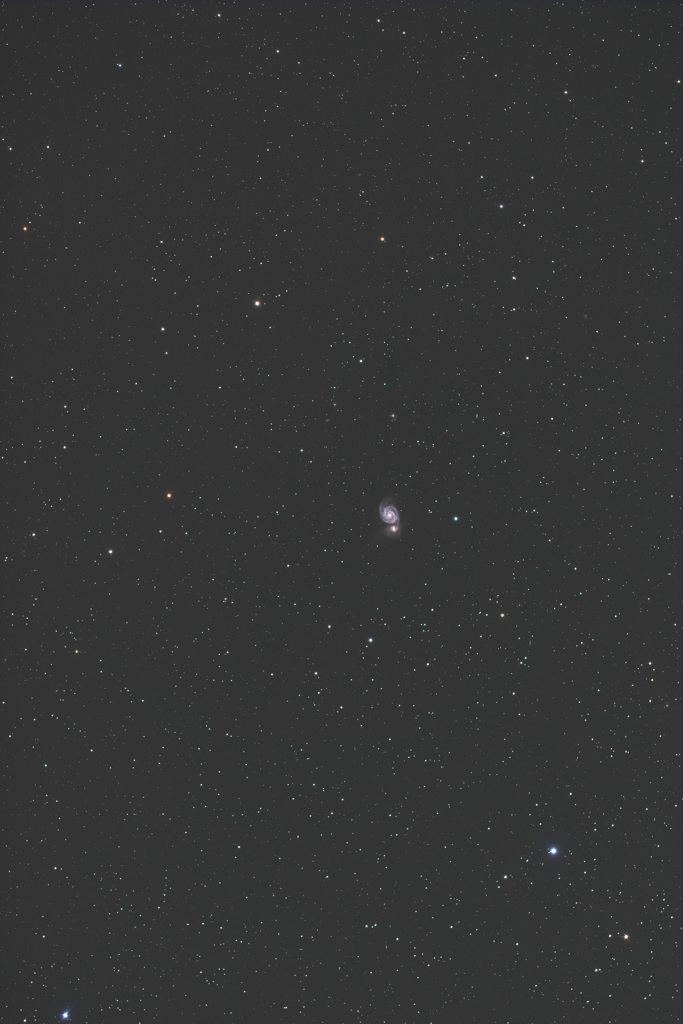 FSQ106強化マウントテスト（M51近傍）