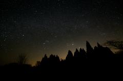 沈む冬の星座たち