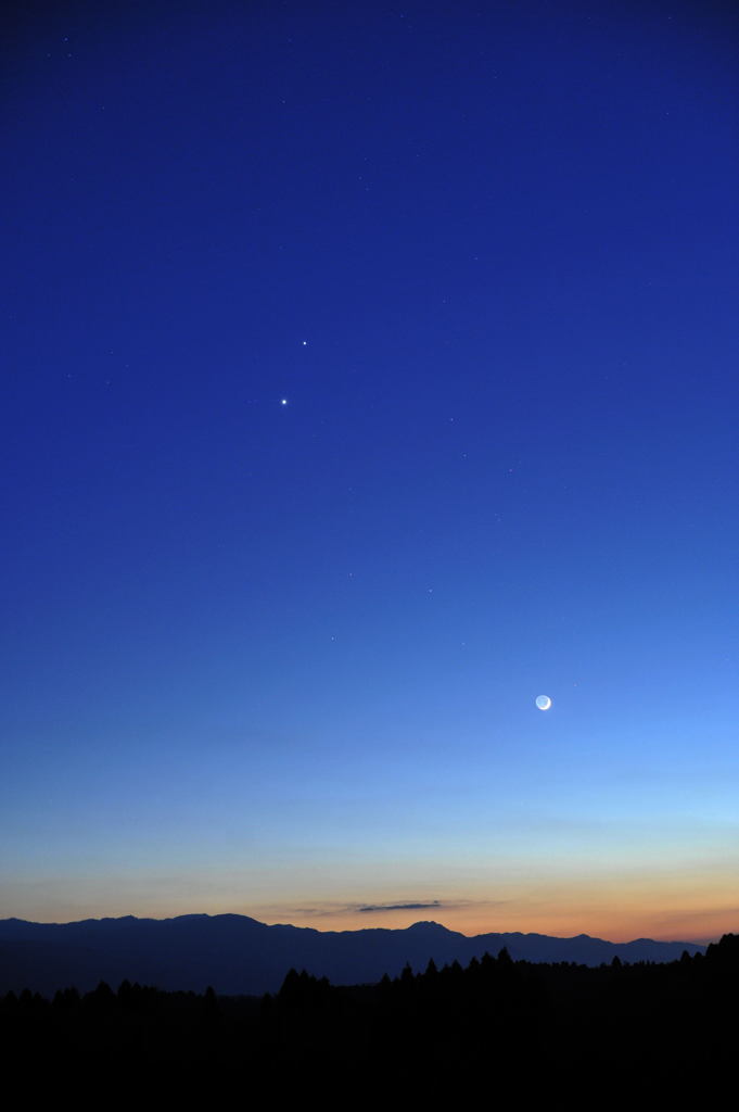 清和村の夕闇