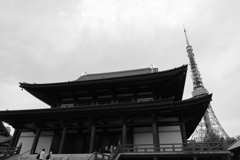 増上寺と東京タワー
