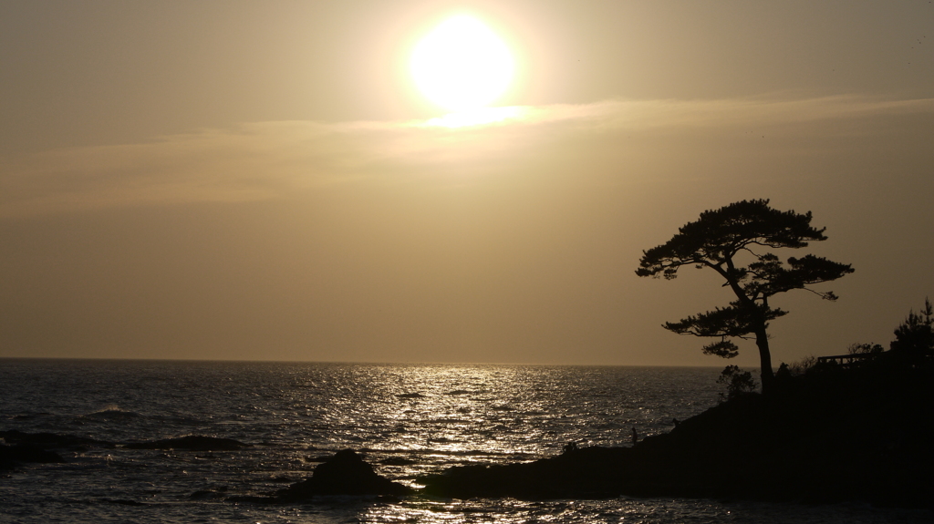 立石公園からの夕日