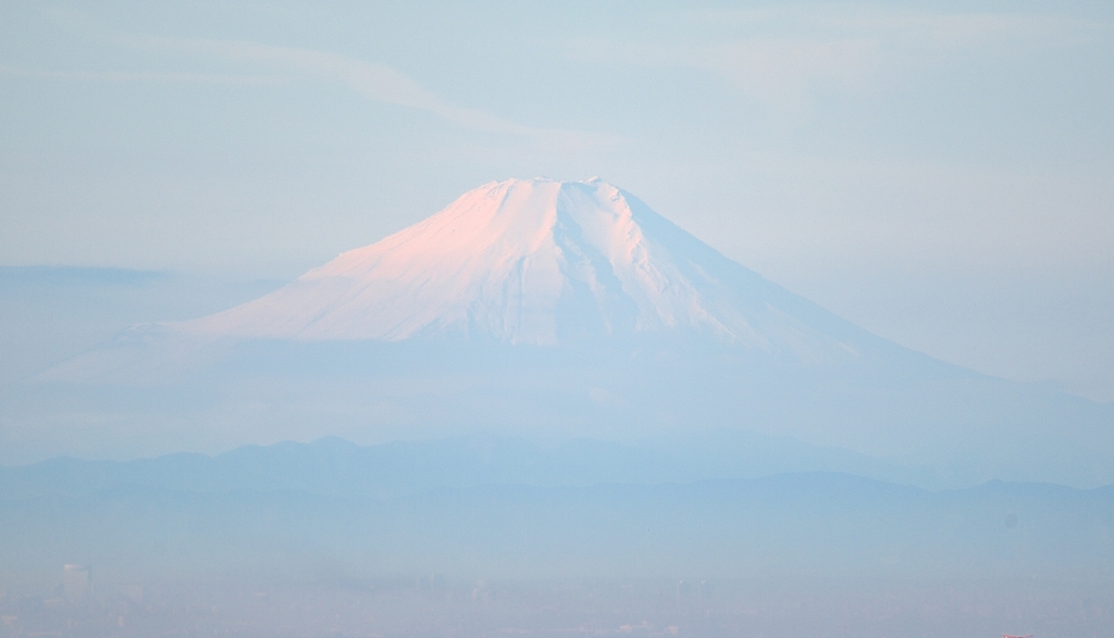 筑波山から望む富士