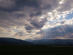僅かな晴れ間