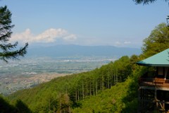 清水寺から松本平を一望