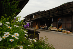 奈良井宿と花