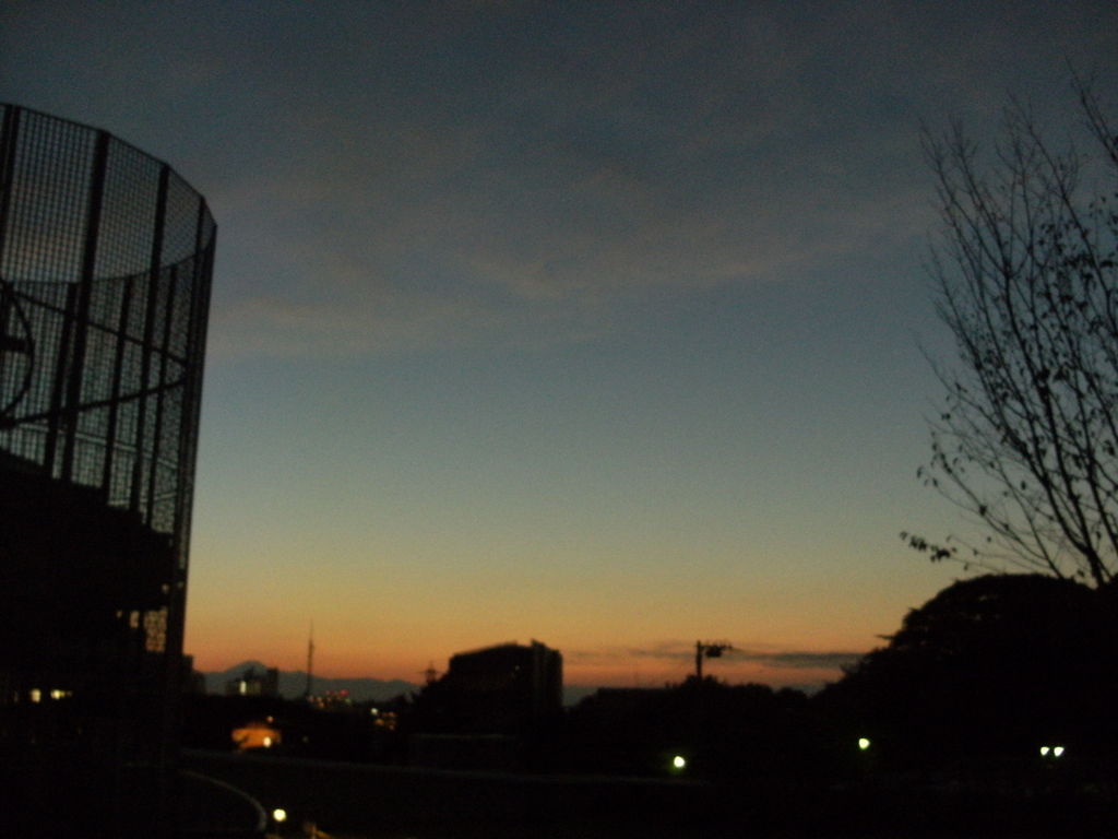 大岡山の夕焼け