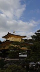 雪化粧の金閣寺