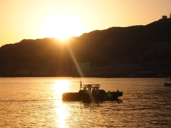 夕日