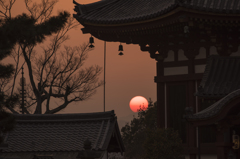 古都奈良の落日