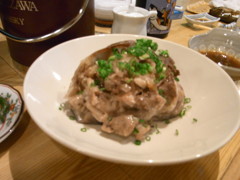 マグロの目玉の酒蒸し