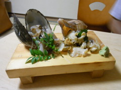 ツブ貝とホッキ貝