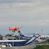 Small red ship w/ 747-8 & 787-8