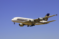 A380 Singapore Air飛来