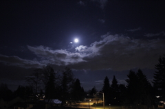 アパートからの夜空