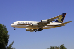 A380 Singapore Air飛来