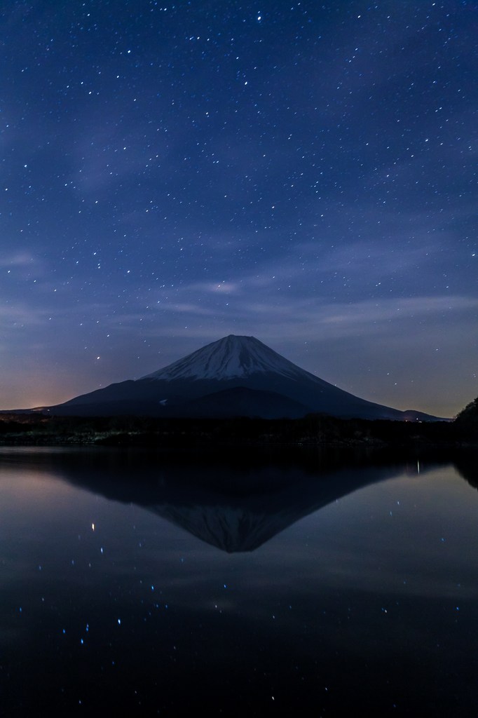 湖面の星