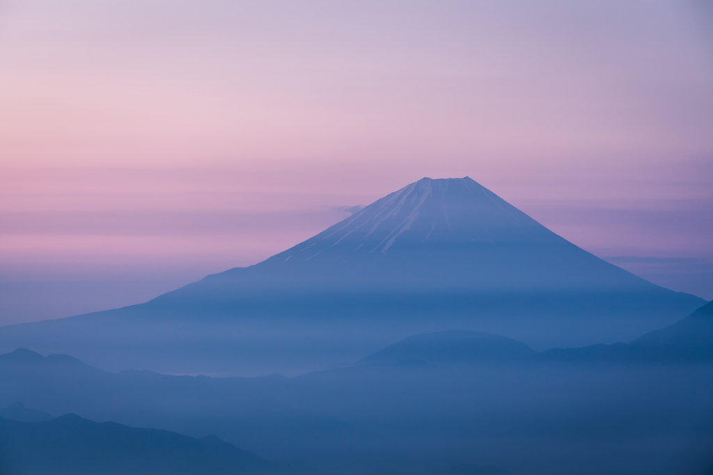 暁の富士