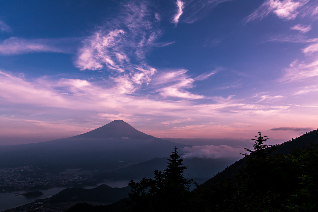 夕刻の空と・・