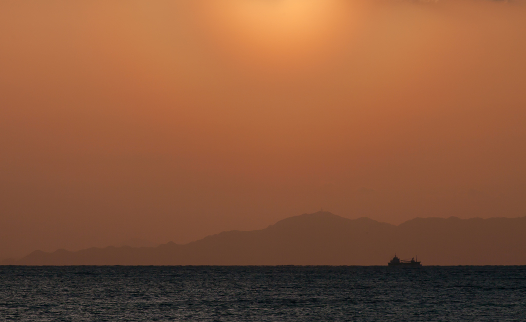 夕刻の日暈