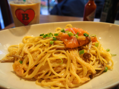 サーモンパスタ