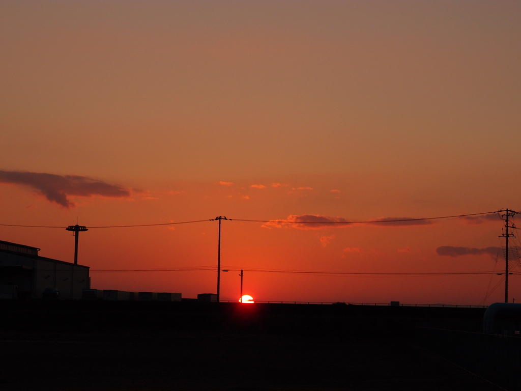 夕日