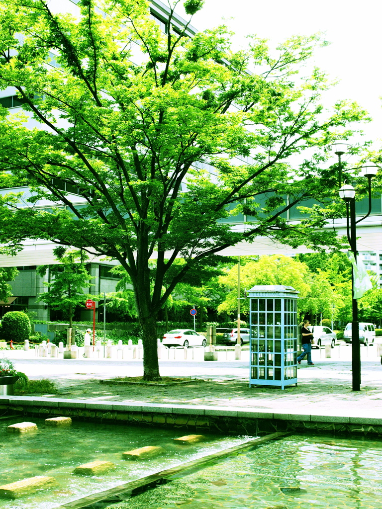 A phone booth