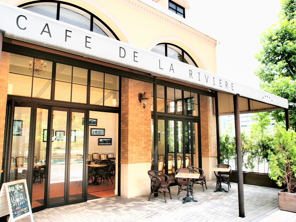 A cafe terrace