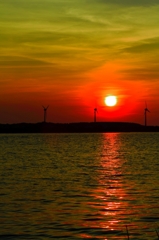 夏の夕焼け