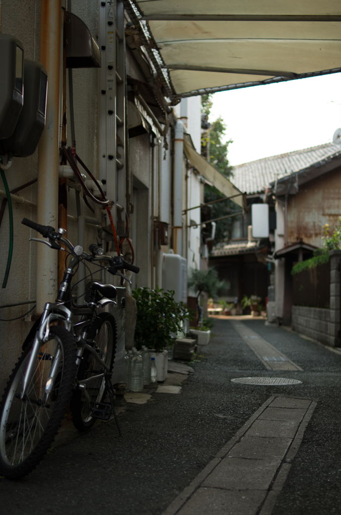 曲がり路地