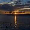 渥美湾の夕日