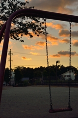 夕暮れ