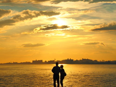 二人のsunset