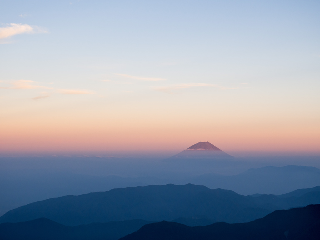 夕富士
