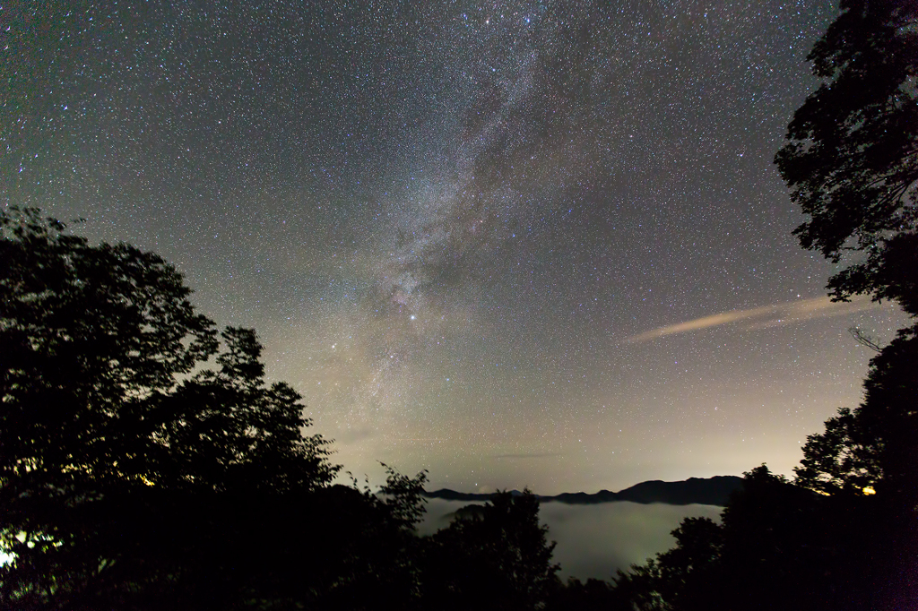 雲海と天の川