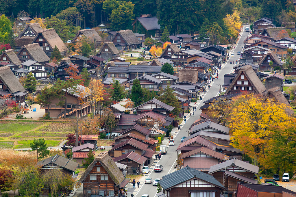 平日の白川郷