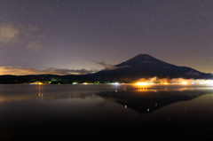 深夜の富士山