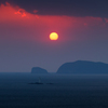 愛媛で見た夕陽