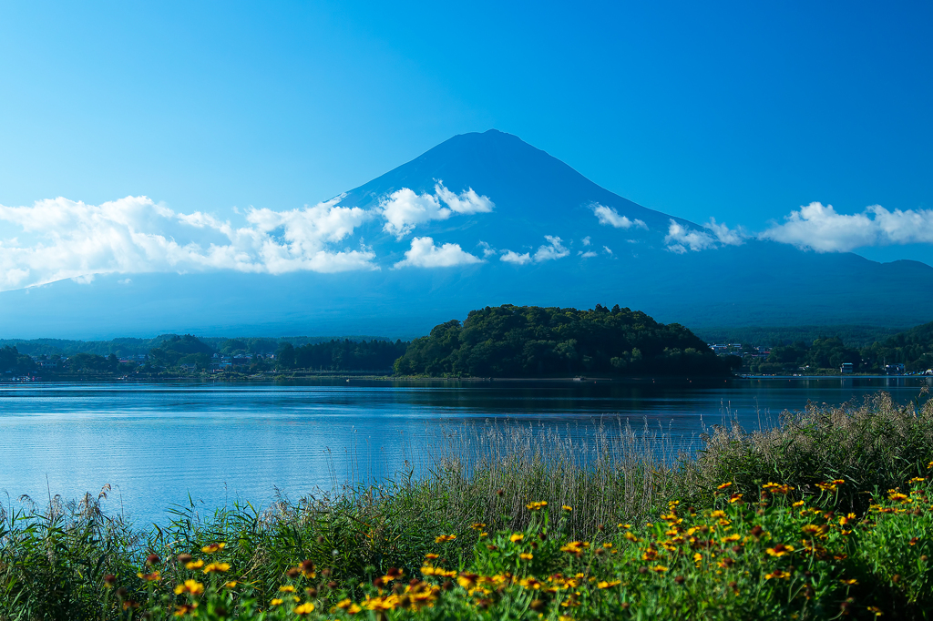 秋の河口湖から