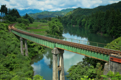 初夏の只見線・新潟県側