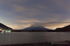 夜の笠雲