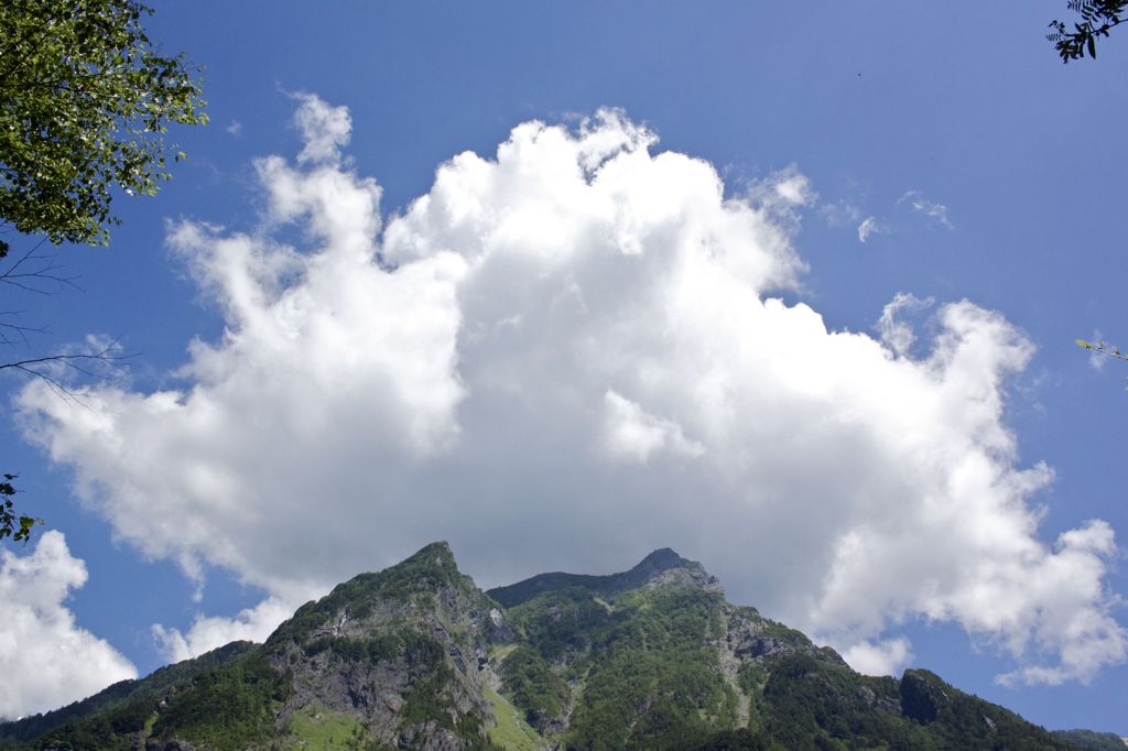 穂高の積雲