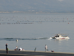 連休の海